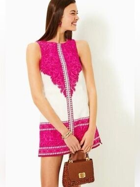 Lilly Pulitzer Hot Pink Mina Sleeveless Romper
